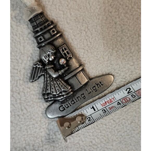 Gloria Duchin Ornament Pewter Christmas “Guiding Light” Lighthouse Memorial - Picture 7 of 7